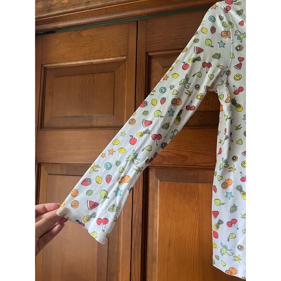 Roller Rabbit Women's Pima Cotton Tutti Frutti Classic Pajama Set Multicolor XS - Picture 5 of 13